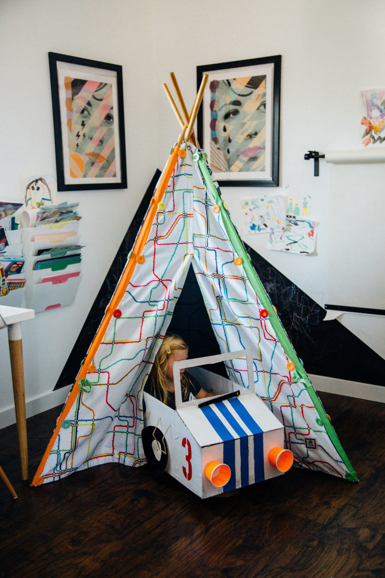DIY Box Car + Map Printable - Playfully