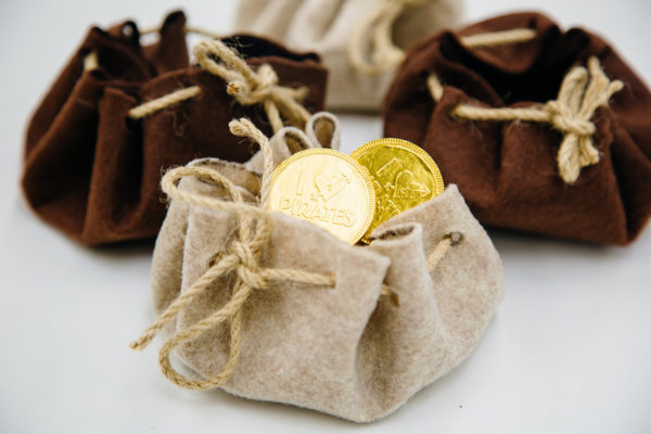 DIY Treasure Map + Gold Coin Satchel - Playfully