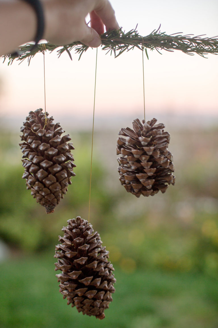 DIY Pinecone Wall Hanging - Playfully