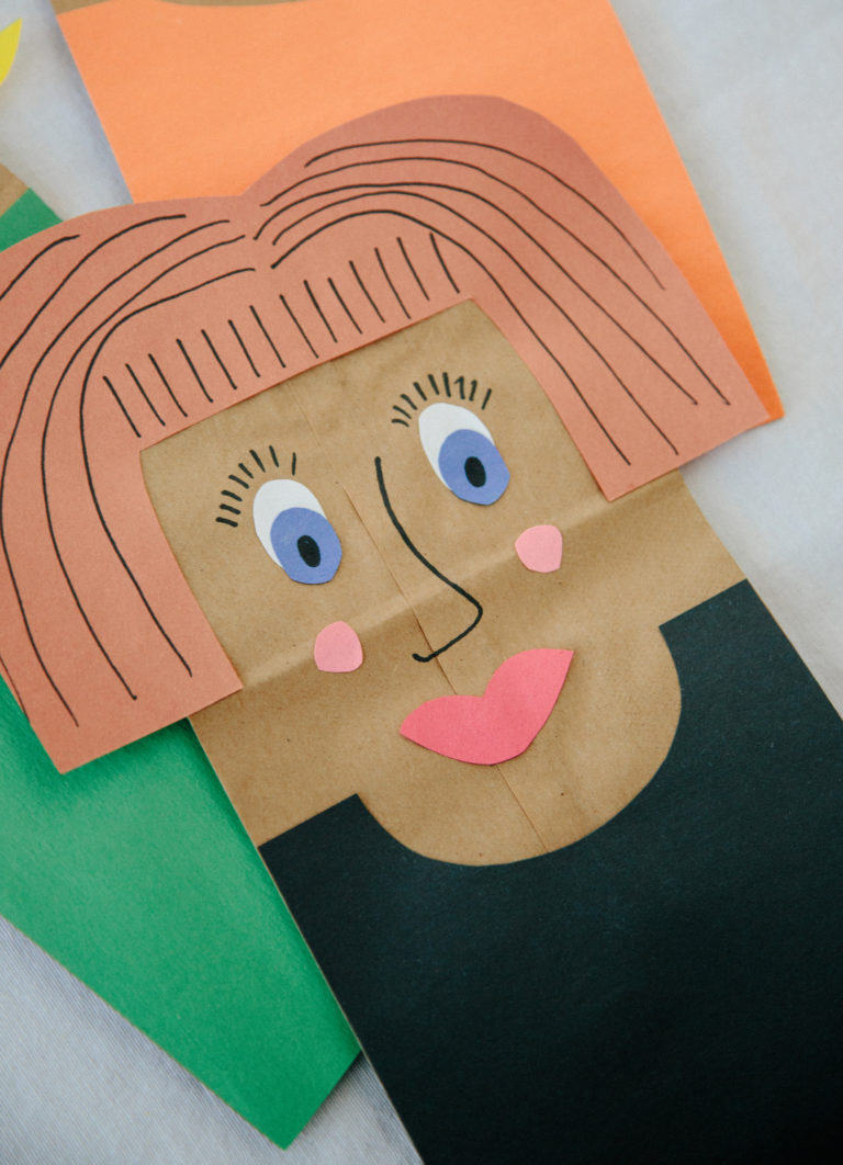 DIY Paper Bag Puppets - Playfully