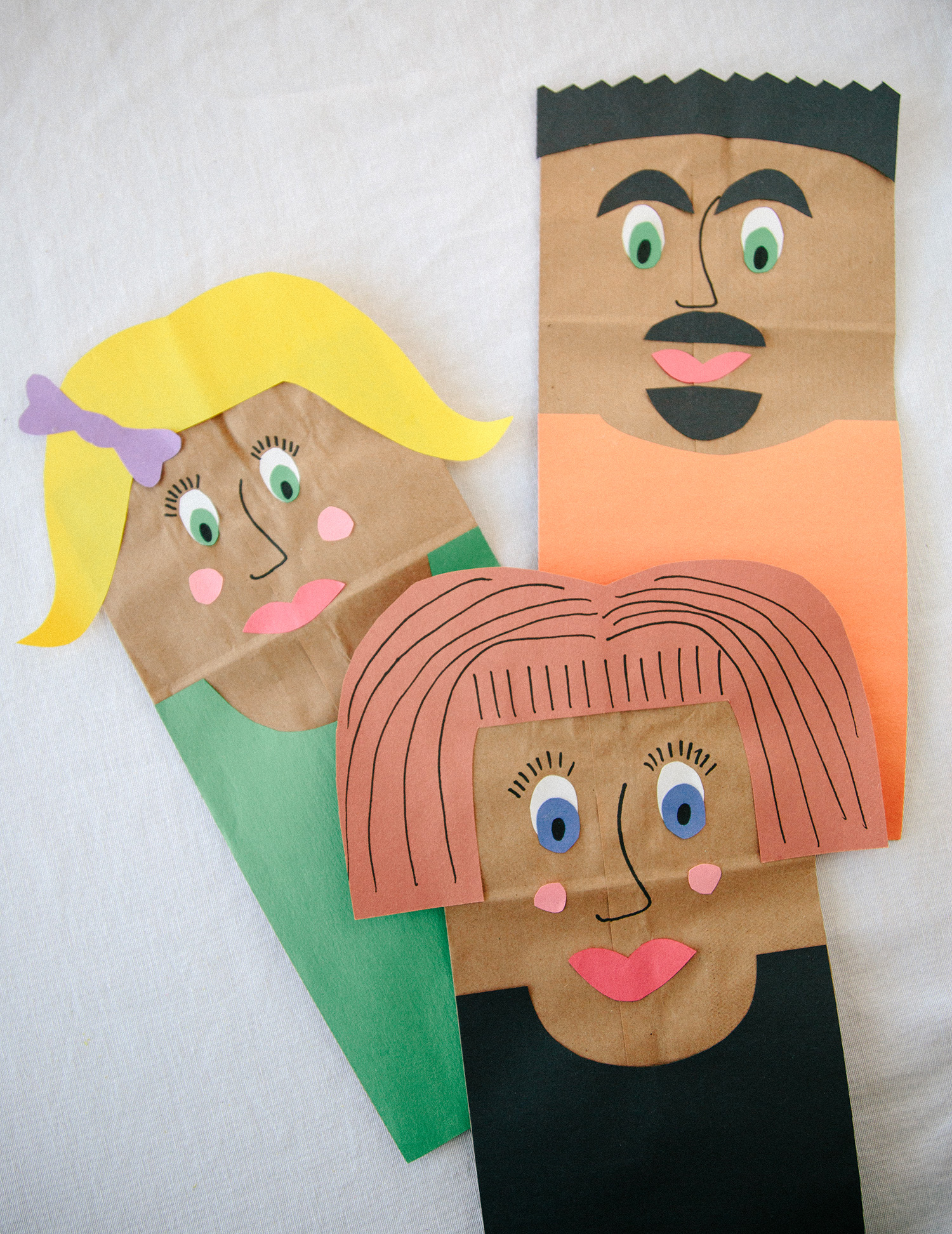 Cut Out Paper Bag Puppet Template Printable