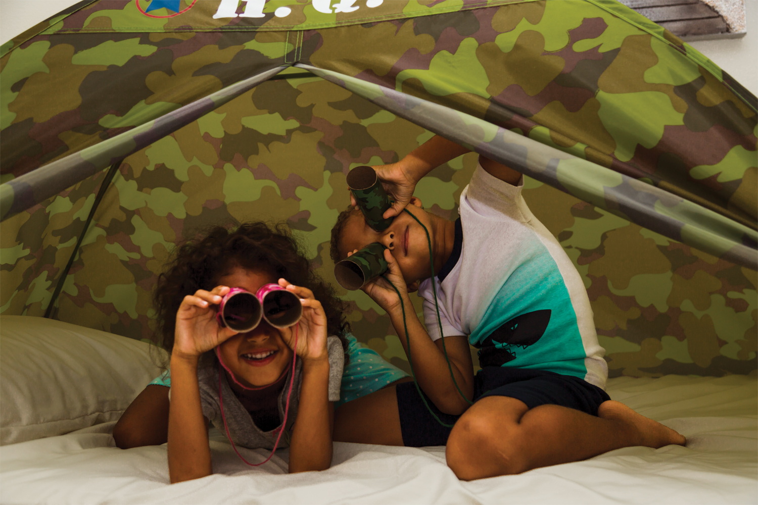 DIY Camo Binoculars and Summer Sleepover Fun!